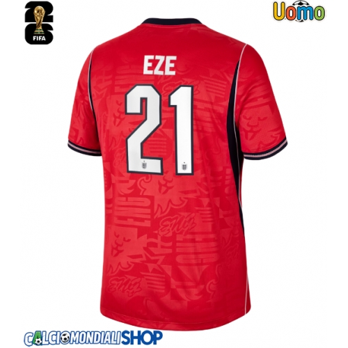 Maglie da calcio Inghilterra Eberechi Eze #21 Seconda Maglia Mondiali 2026  Manica Corta